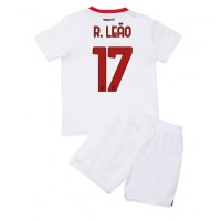 AC Milan Rafael Leao #17 Fußballbekleidung Auswärtstrikot Kinder 2022-23 Kurzarm (+ kurze hosen)